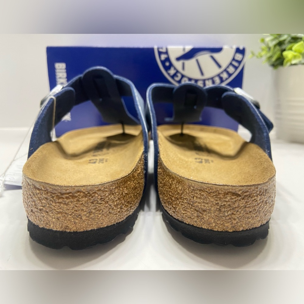 NEW Birkenstock Unisex Gizeh Sandals Medina Black Size 43 Mens 10/Womens 12. - Picture 6 of 12